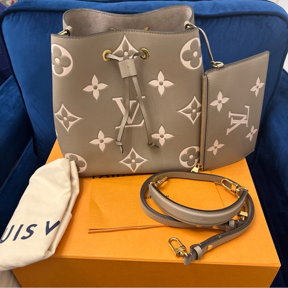 Louis Vuitton Taupe Monogram Shoulder Bag - Picture 1 of 8